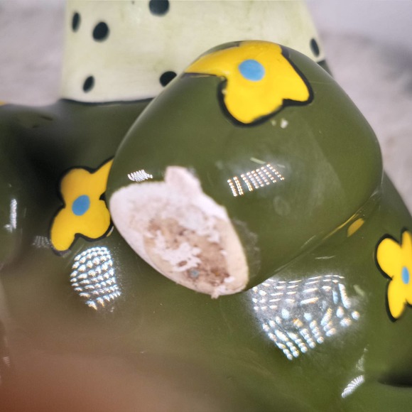 Vintage Ganz Green Frog Prince mug by Patti - Picture 6 of 8